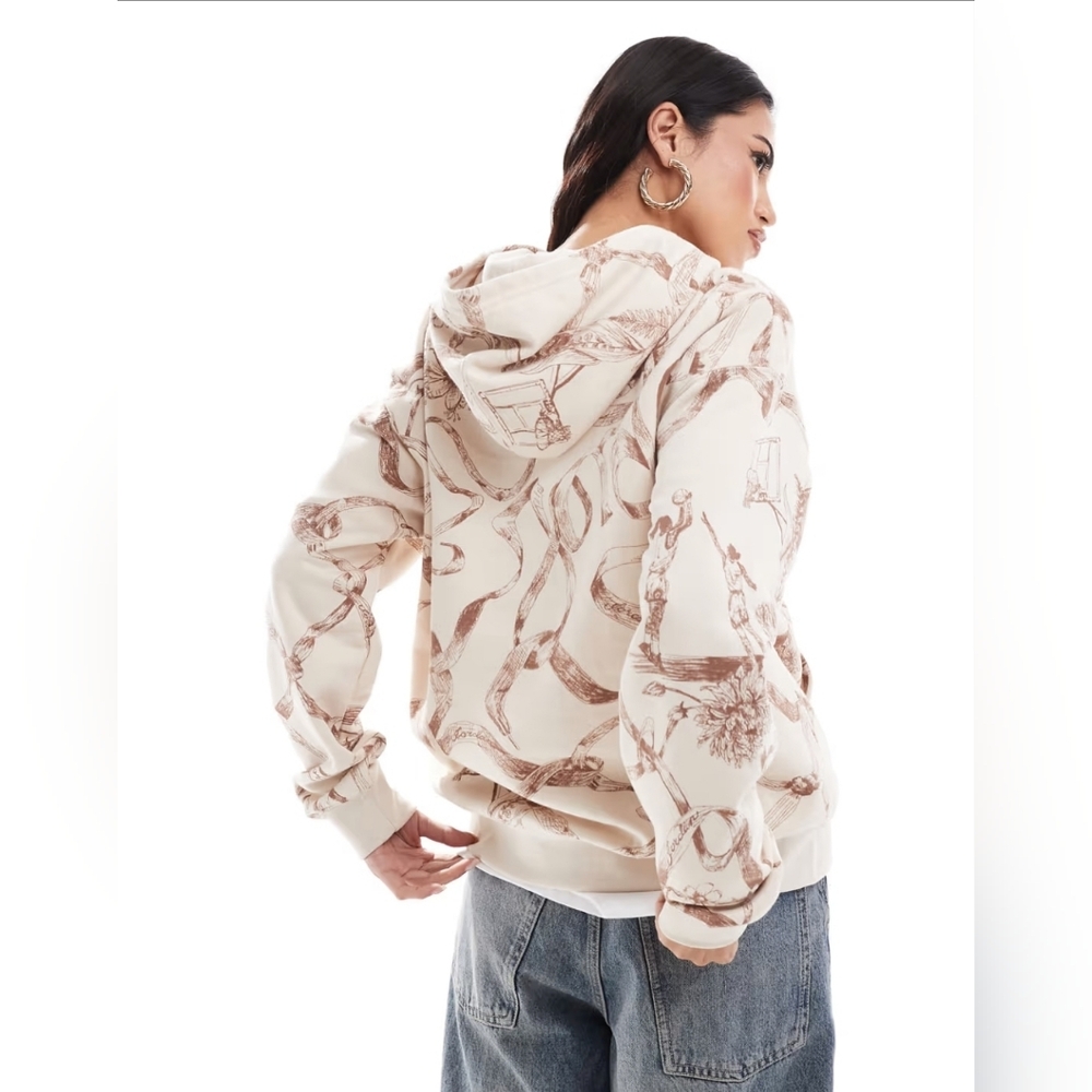 Jordan Brooklyn fleece all over print hoodie
